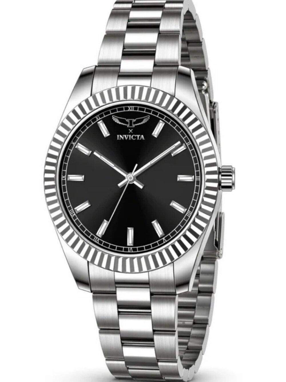$199 Invicta Specialty I Mens Black 40mm Steel Quartz Watch (69014) NIB